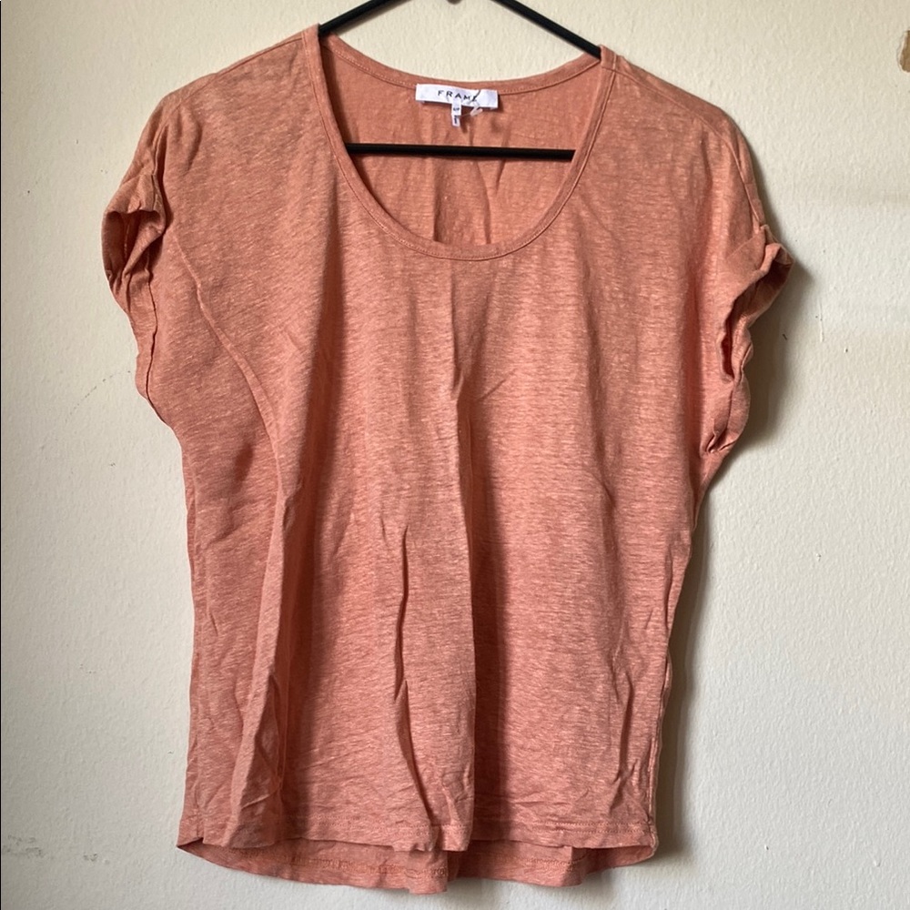 Frame Slouchy Linen Tee